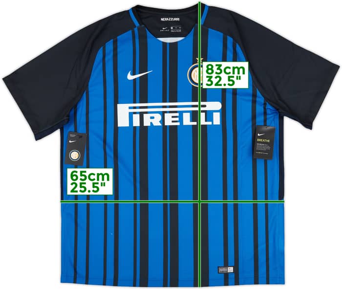 2017-18 Inter Milan Home Shirt Candreva #87 (XXL)