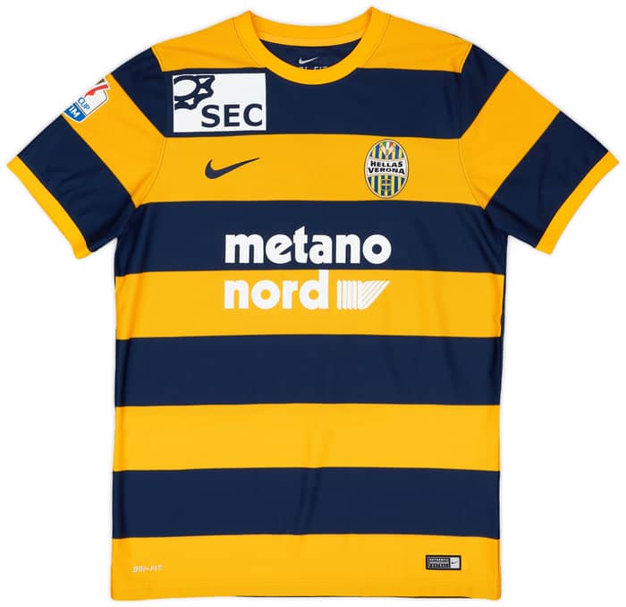 2016-17 Hellas Verona Match Issue Home Shirt Badan #15