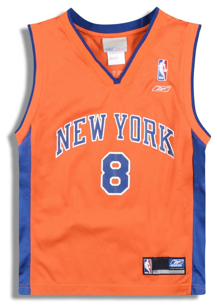 2002-03 New York Knicks Sprewell #8 Reebok Jersey (Alternate) Y