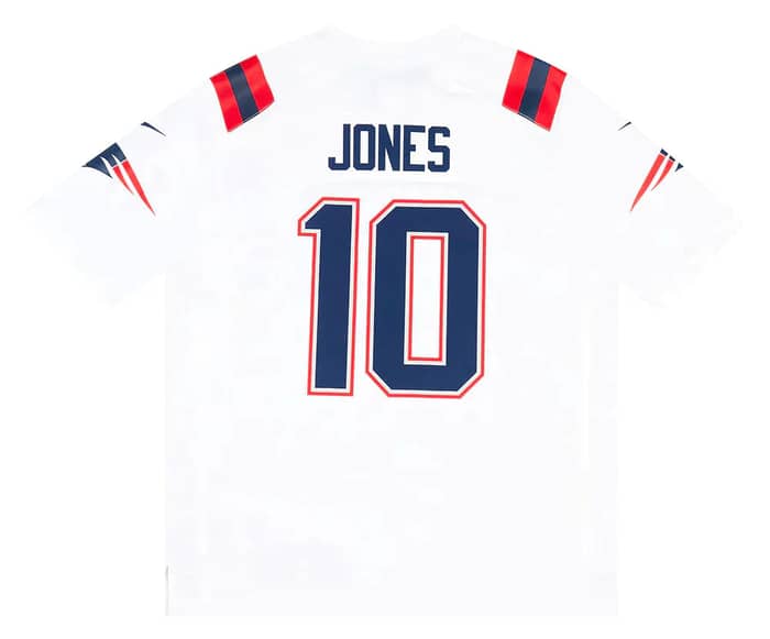 2021-22 New England Patriots Jones #10 Nike Game Jersey (Away) S - W/Tags