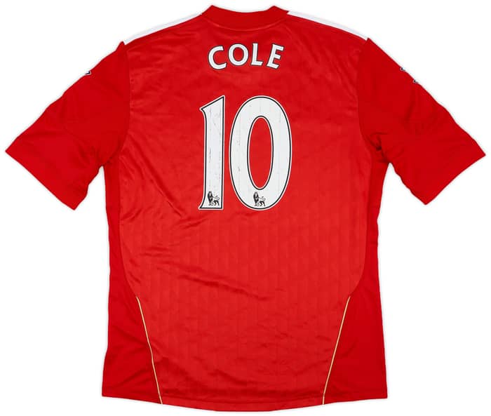 2010-12 Liverpool Home Shirt Cole #10 - 7/10 - (L)