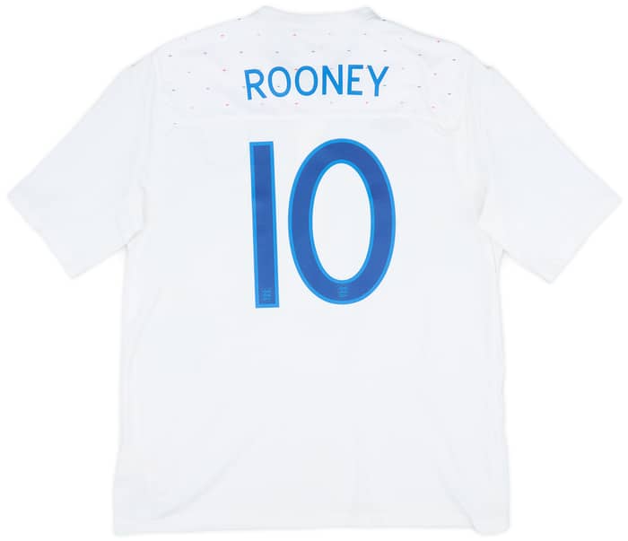 2010-11 England Home Shirt Rooney #10 - 7/10 - (XL)