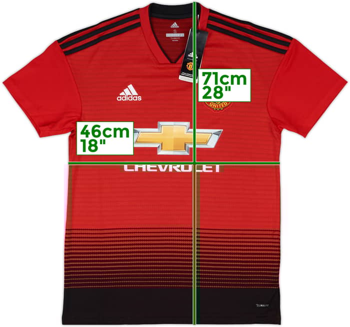 2018-19 Manchester United Home Shirt Pogba #6 (S)