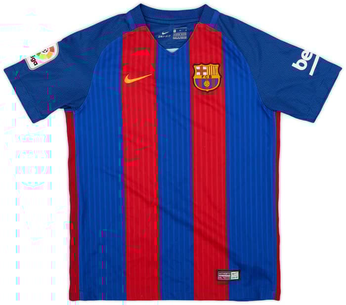 2016-17 Barcelona Home Shirt - 8/10 - (M.Boys)