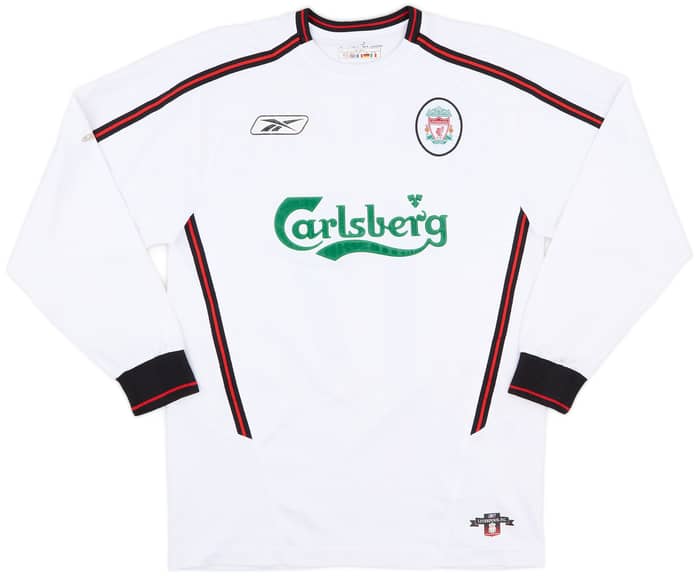2003-04 Liverpool Away L/S Shirt Gerrard #17 - 7/10 - (S)