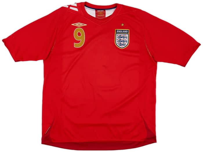 2006-08 England Away Shirt Rooney #9 - 6/10 - (XL)