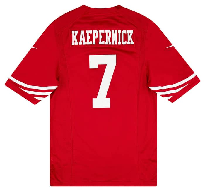 2013 San Francisco 49ers Kaepernick #7 Nike Game Jersey (Home) S