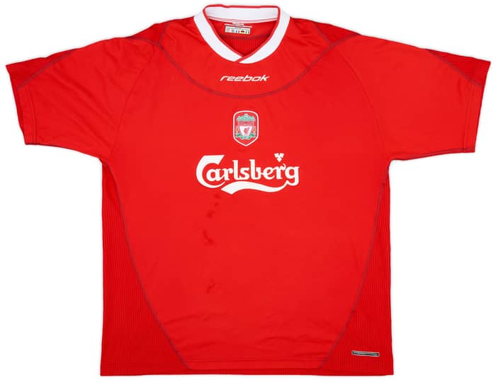 2002-04 Liverpool Home Shirt Gerrard #17 - 5/10 - (XL)