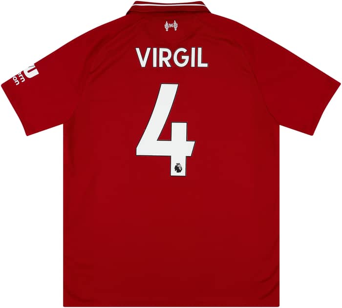 2018-19 Liverpool Home Shirt Virgil #4