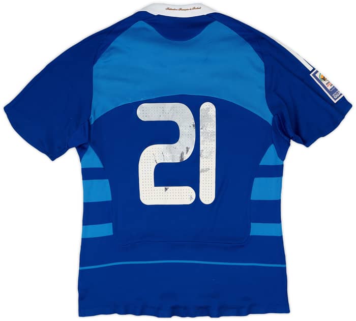 2009-10 France Match Issue World Cup Qualifier Home Shirt #21