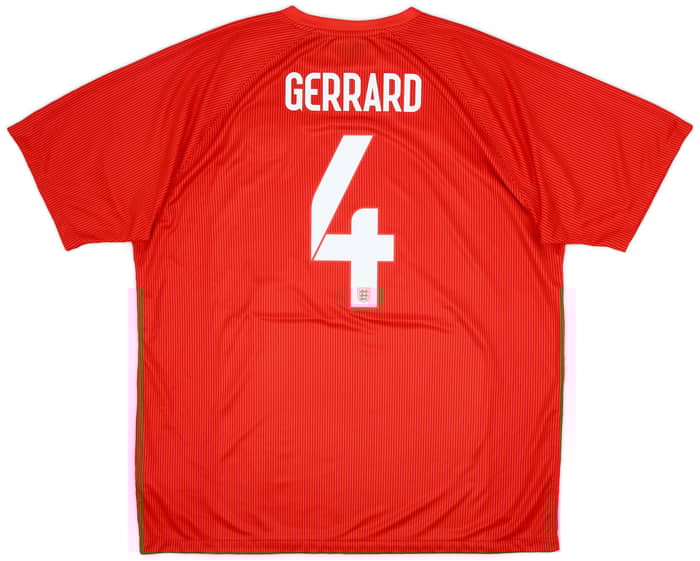 2014-15 England Away Shirt Gerrard #4 - 9/10 - (XXL)