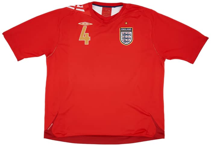 2006-08 England Away Shirt Gerrard #4 - 6/10 - (3XL)