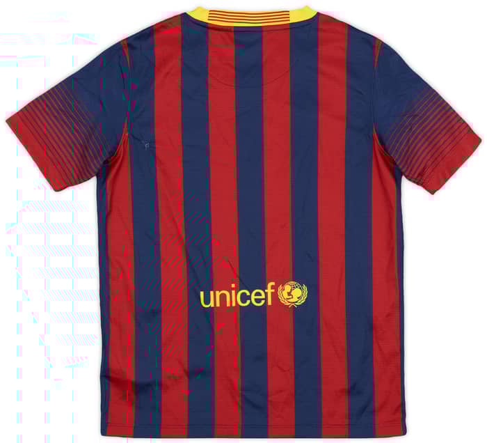 2013-14 Barcelona Home Shirt - 6/10 - (L.Boys)