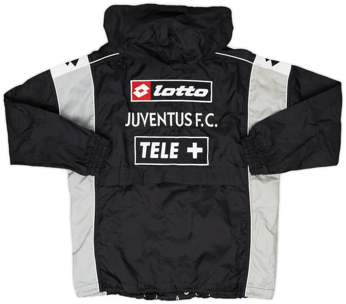 2000-01 Juventus Lotto Hooded Rain Jacket - 8/10 - (XL.Boys)