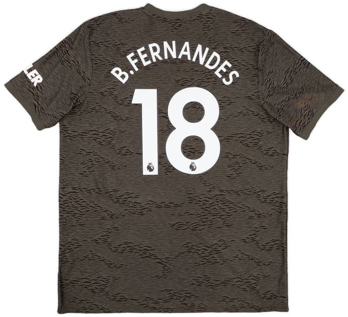 2020-21 Manchester United Away Shirt B.Fernandes #18 - 9/10 - (XL)