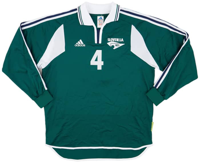 2001 Slovenia Match Worn Home Shirt #4 (Bulajic)
