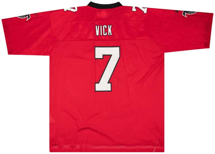 2002 Atlanta Falcons Vick #7 Reebok On Field Jersey (Alternate) XXL
