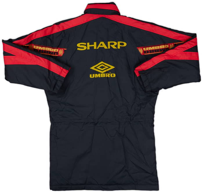1994-95 Manchester United Umbro Padded Bench Coat - 9/10 - (L.Boys)