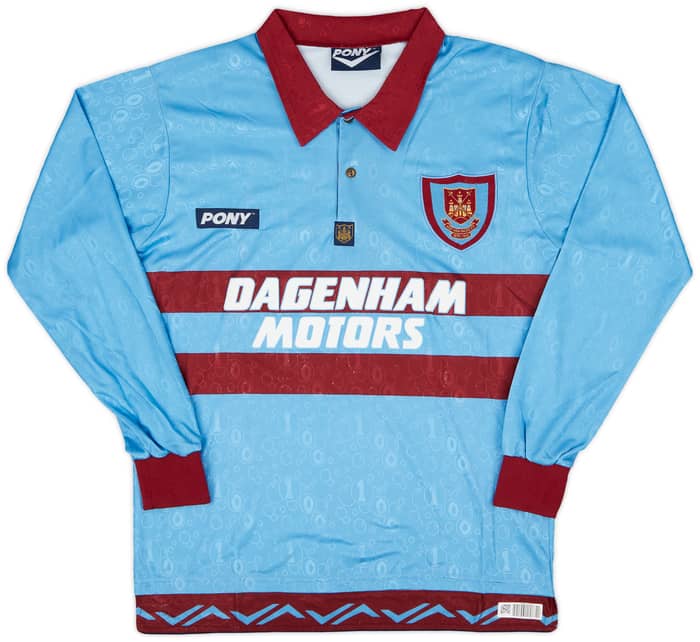 1995-97 West ham Centenary Away L/S Shirt Lampard #26 - 7/10 - (M)