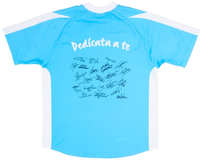 2003-04 Lazio 'Signed' Basic Home Shirt - 7/10 - (L)