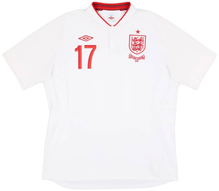 2012-13 England Home Shirt Parker #17 - 8/10 - (XXL)