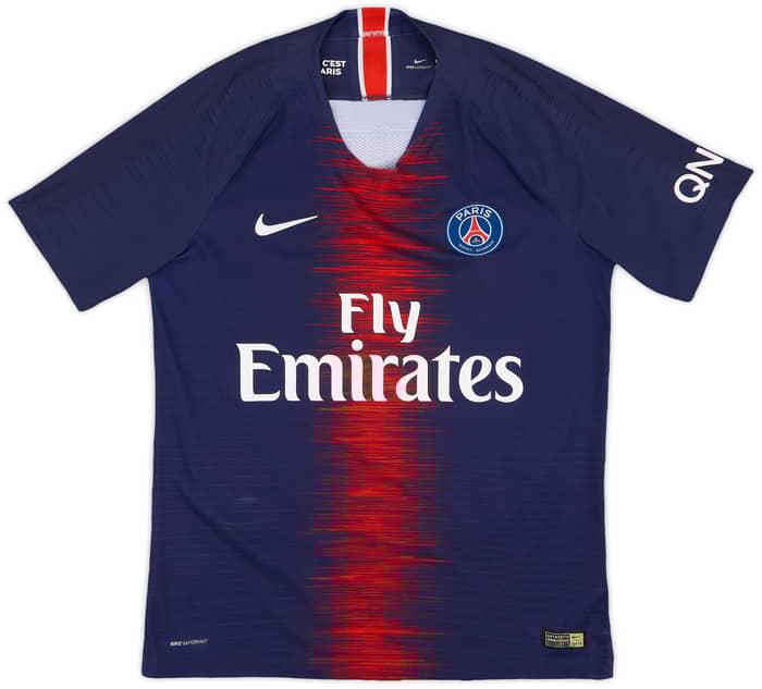 2018-19 Paris Saint-Germain Authentic Home Shirt Mbappe #7 - 7/10 - (M)