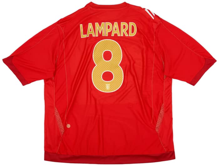 2006-08 England Away Shirt Lampard #8 - 7/10 - (3XL)
