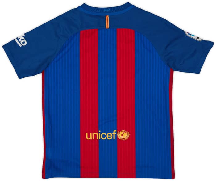 2016-17 Barcelona Home Shirt - 8/10 - (XL.Boys)