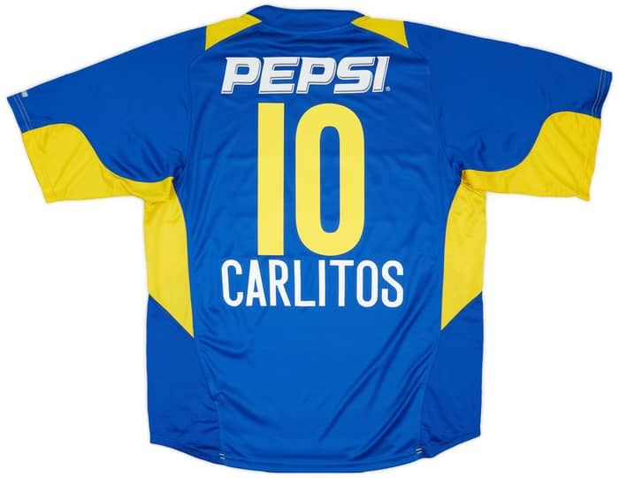 2004-05 Boca Juniors Home Shirt Carlitos #10 - 9/10 - (XL)