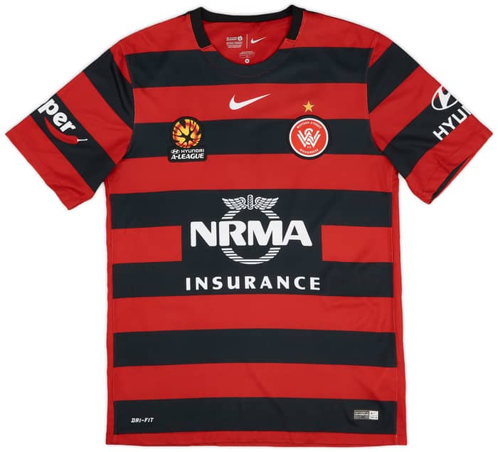 2015-16 Western Sydney Wanderers Home Shirt Santalab #11 - 9/10 - (M)
