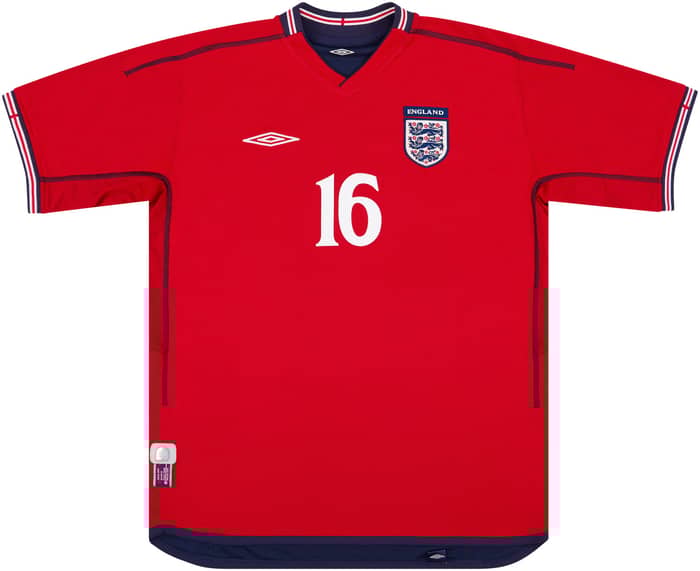 2002-04 England Away Shirt Southgate #16 - 6/10