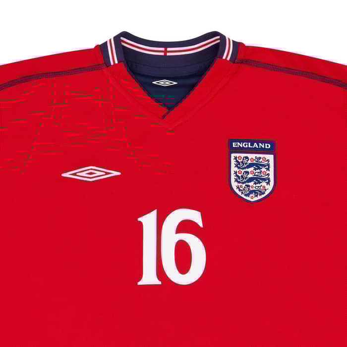 2002-04 England Away Shirt Southgate #16 - 7/10