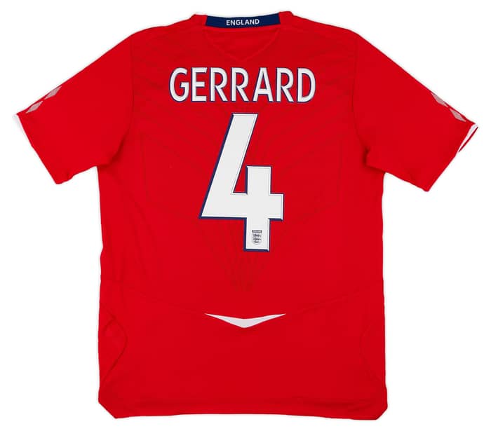 2008-10 England Away Shirt Gerrard #4
