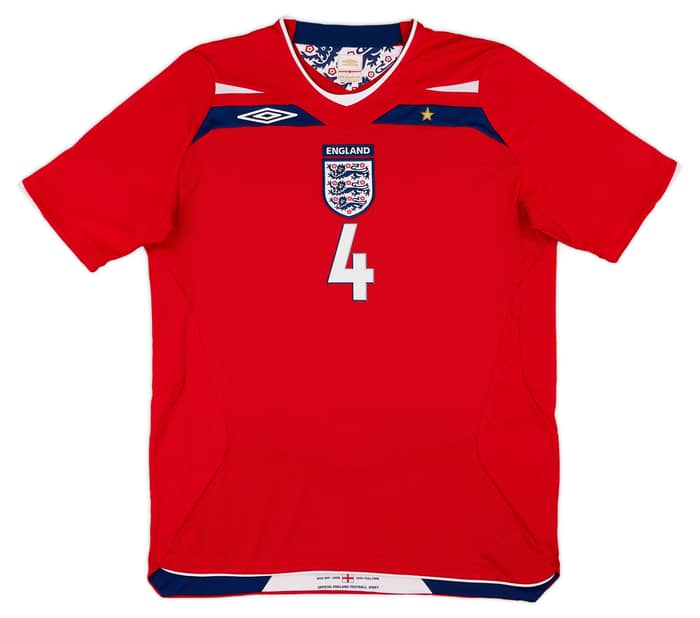 2008-10 England Away Shirt Gerrard #4