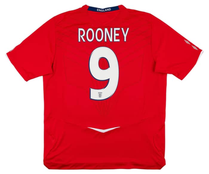2008-10 England Away Shirt Rooney #9