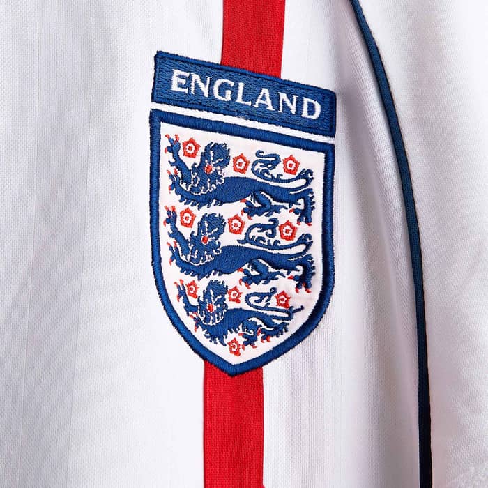 2001-03 England Home Shirt G.Neville #2 - 7/10
