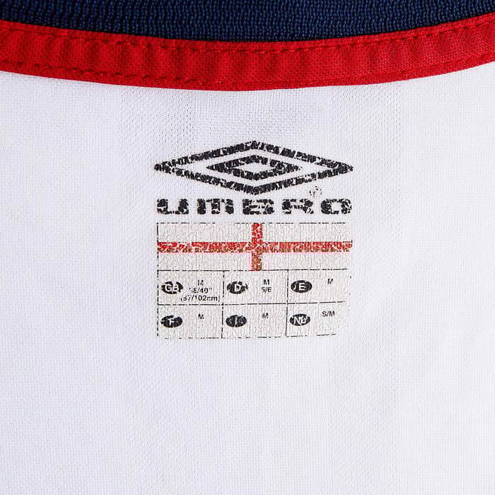 2001-03 England Home Shirt Southgate #16 - 8/10