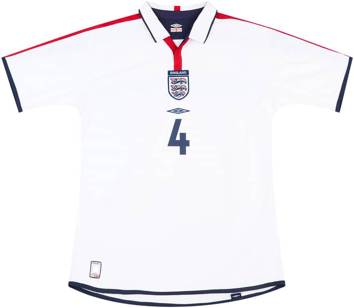 2003-05 England Home Shirt Gerrard #4 - 7/10