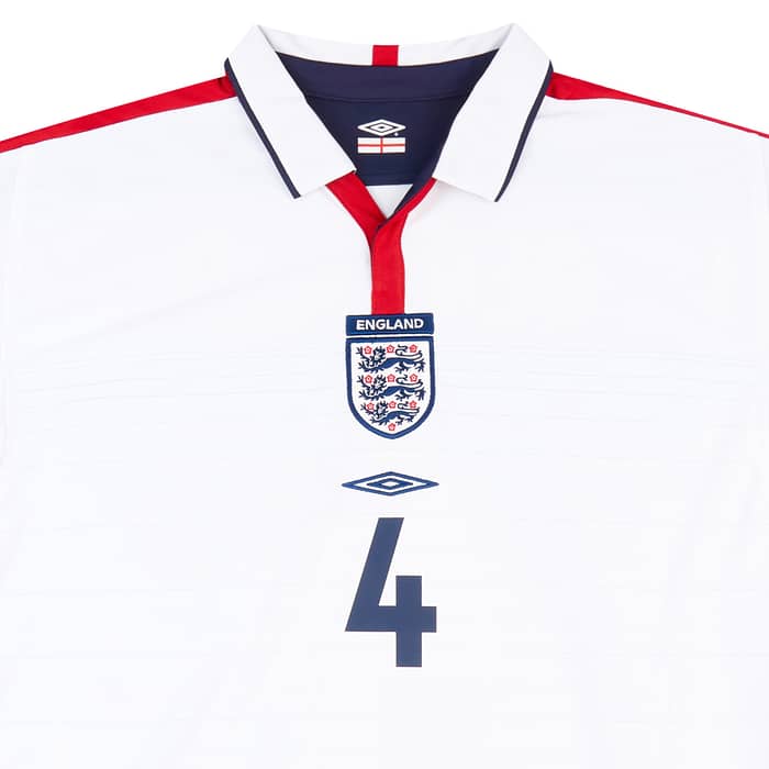 2003-05 England Home Shirt Gerrard #4 - 7/10