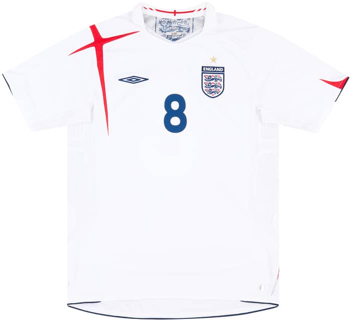 2005-07 England Home Shirt Lampard #8 - 7/10