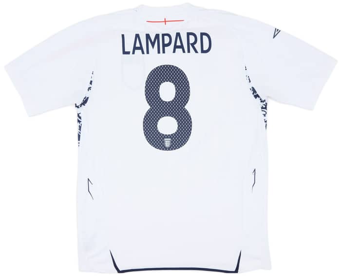 2007-09 England Home Shirt Lampard #8