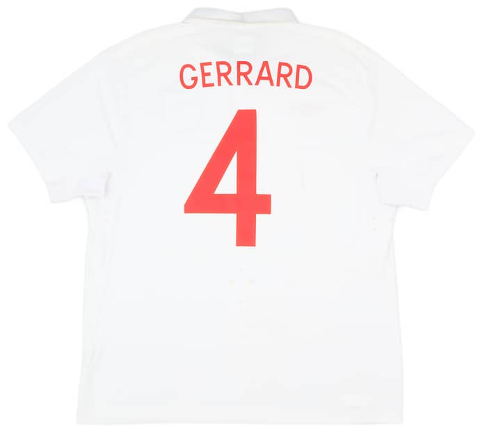 2009-10 England Home Shirt Gerrard #4