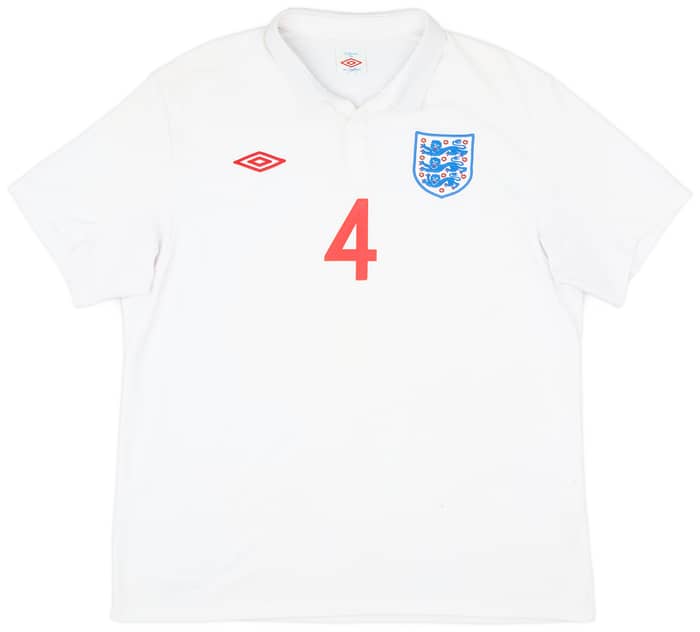 2009-10 England Home Shirt Gerrard #4