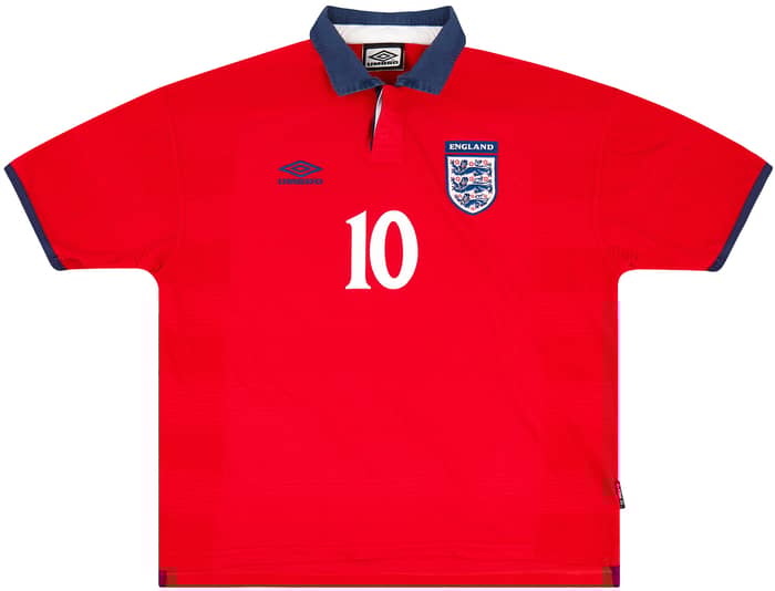1999-01 England Away Shirt Owen #10 - 8/10
