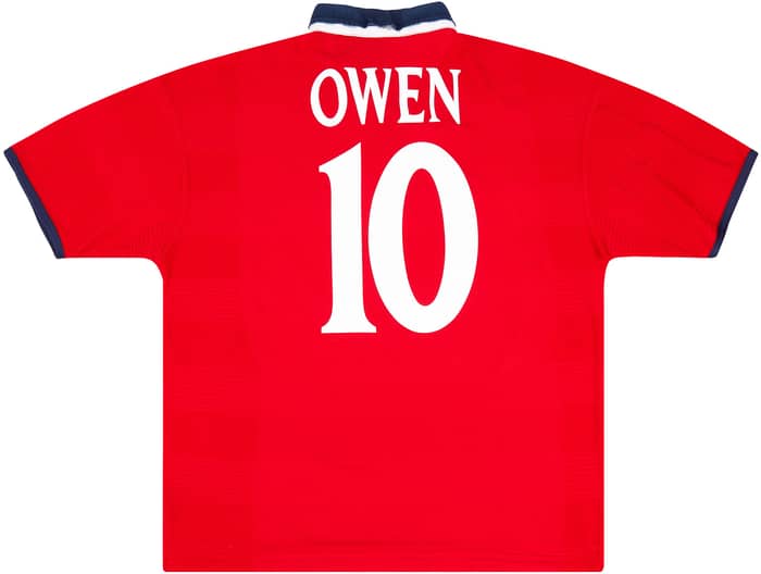 1999-01 England Away Shirt Owen #10 - 8/10