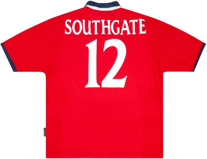 1999-01 England Away Shirt Southgate #12 - 8/10