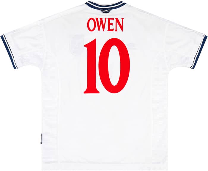 1999-01 England Home Shirt Owen #10 - 9/10
