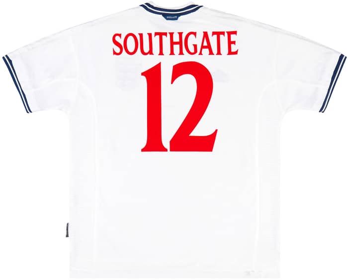 1999-01 England Home Shirt Southgate #12 - 7/10