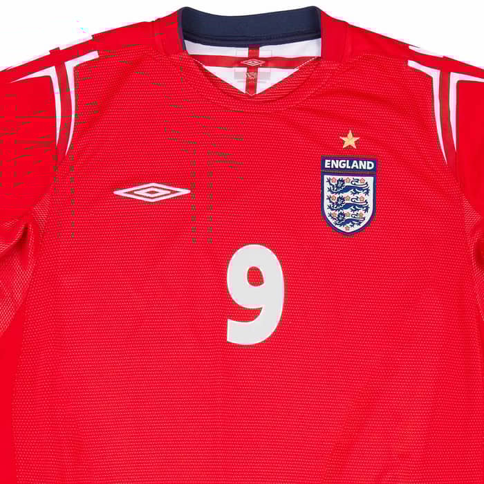 2004-06 England Away Shirt Rooney #9 - 7/10
