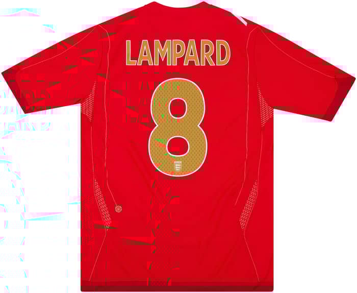 2006-08 England Away Shirt Lampard #8 - 8/10